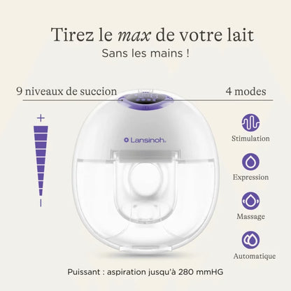 Lansinoh Tire-lait Mains Libres – Double