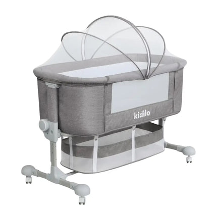 Berceau Cododo avec Rangement et Moustiquaire – Gris
