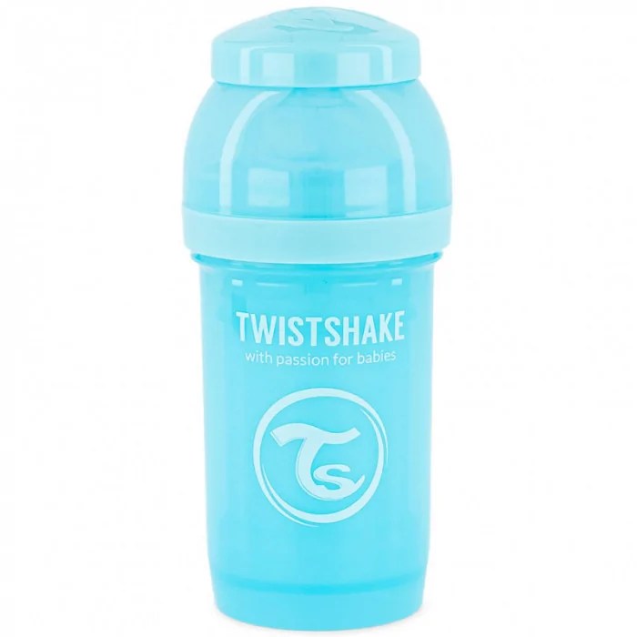 Biberon Twistshake anti-coliques 180ml 0m+ Bleu