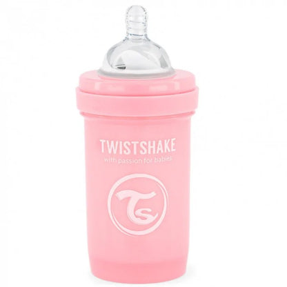 Biberon Twistshake anti-coliques 180ml 0m+ Rose