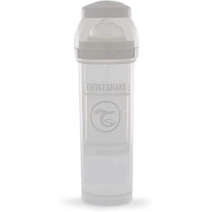 Biberon Twistshake anti-coliques 330ml 4m+ Blanc