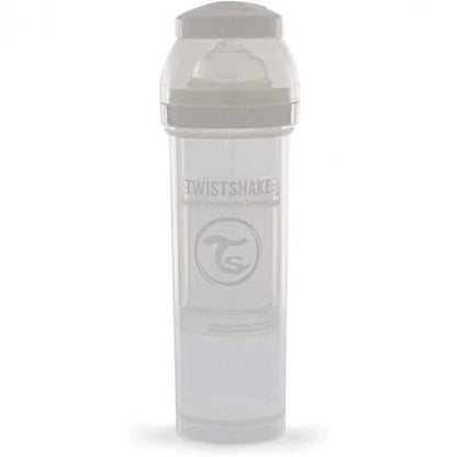 Biberon Twistshake anti-coliques 330ml 4m+ Blanc