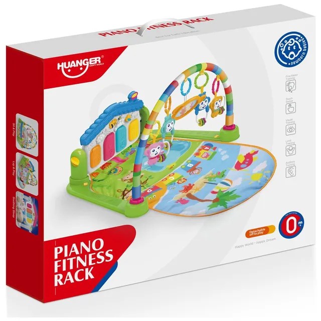 Huanger – Tapis Piano d’éveil musical Lumineux 3en 1