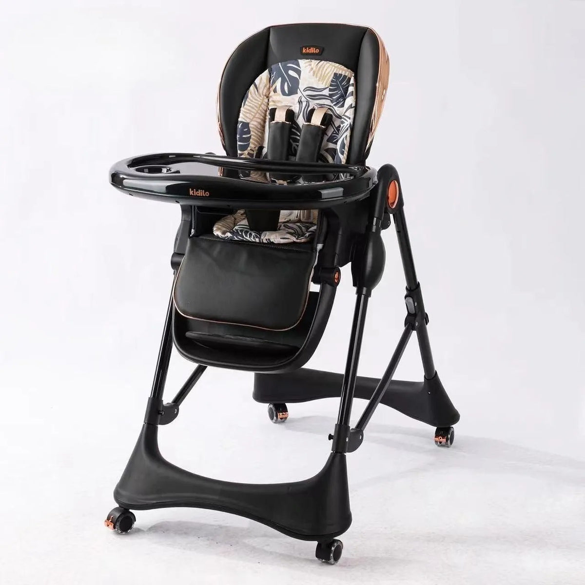 Chaise haute multifonctionnelle Noir – Kidilo