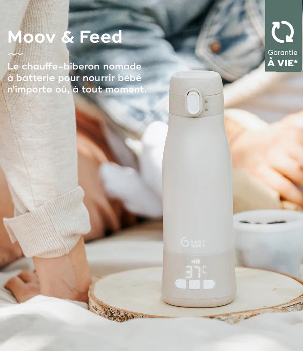 Babymoov Chauffe-biberon nomade rechargeable Moov & Feed