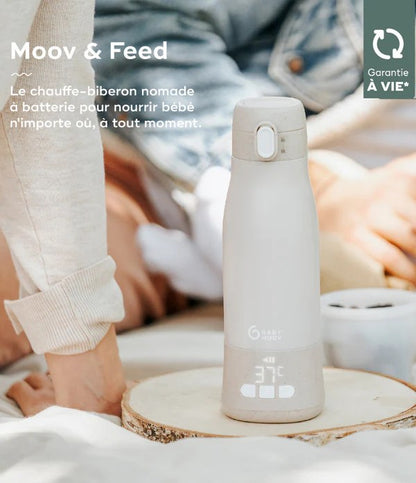 Babymoov Chauffe-biberon nomade rechargeable Moov & Feed