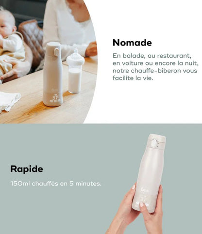 Babymoov Chauffe-biberon nomade rechargeable Moov & Feed
