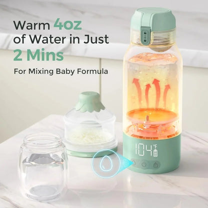 Chauffe biberon portable 2en1 eau et lait maternel Momcozy