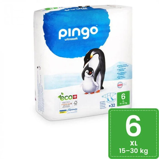 Couches Pingo Taille 6 (15-30kg) 32unités