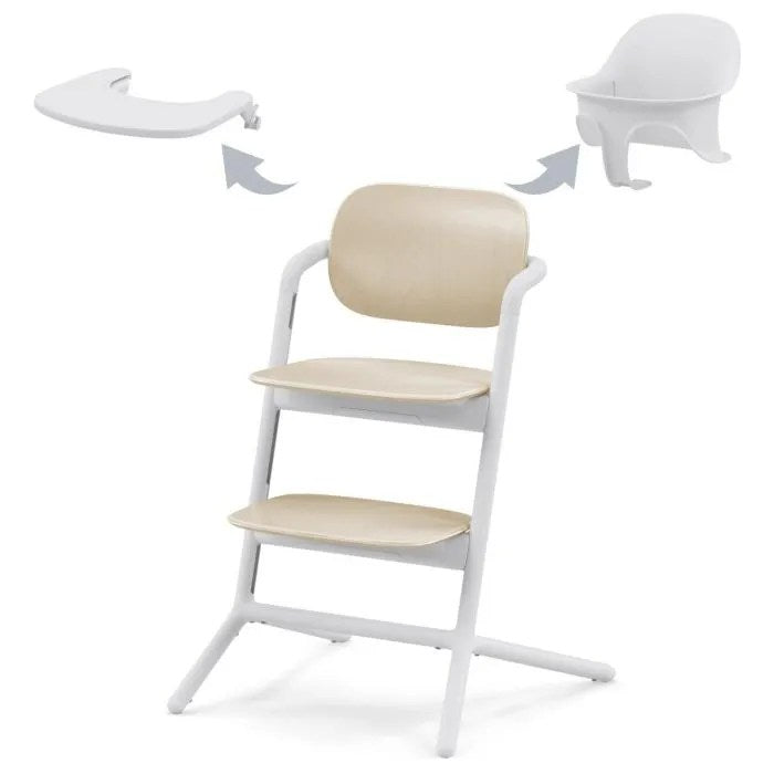 Chaise haute Lemo 3 en 1 Sand white