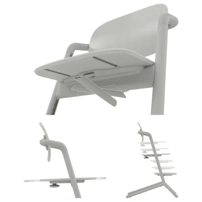 Chaise haute Lemo 3 en 1 Sued grey