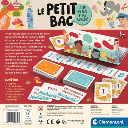 Le Petit Bac : Jeu de société – Clementoni