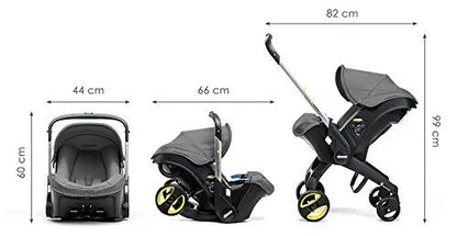 Poussette Siège-Auto 2in1  (style Doona )- noir