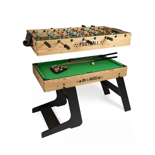 Eurekakids Babyfoot & Billard Pliants 2en1