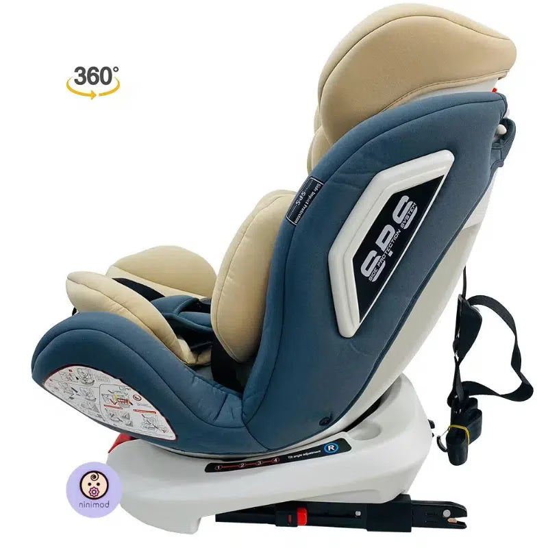 Siège auto Isofix 360 beige – Burbay