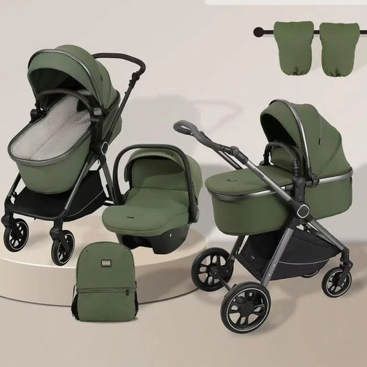 Poussette Duo Kidilo A8+C – Vert