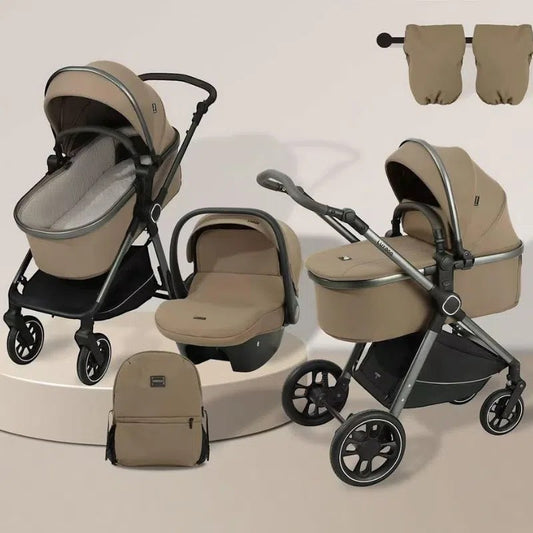 Poussette Duo Kidilo A8+C – Beige