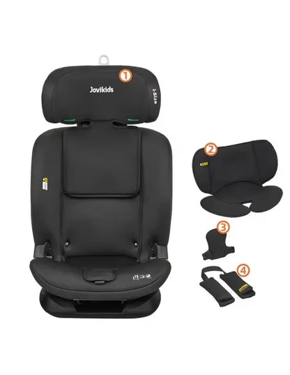 Jovikids Siège auto CICI TT i-Size 76-150 cm – Noir