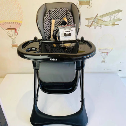 Chaise haute multifonctionnelle Noir – Kidilo
