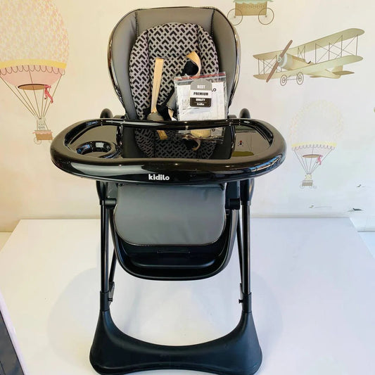 Chaise haute multifonctionnelle Noir – Kidilo