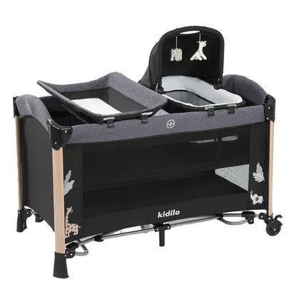 Lit Cododo Kidilo Noir – Berceau Bébé Multifonction