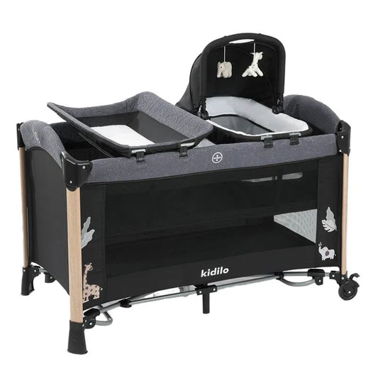 Lit Cododo Kidilo Noir – Berceau Bébé Multifonction