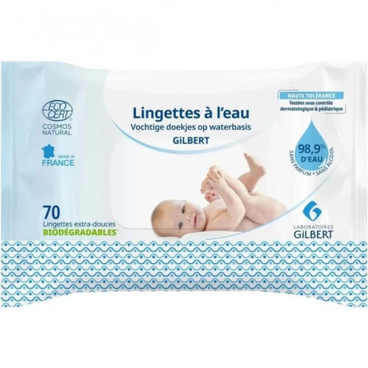 Lingettes à l’eau 70 unités – Gilbert