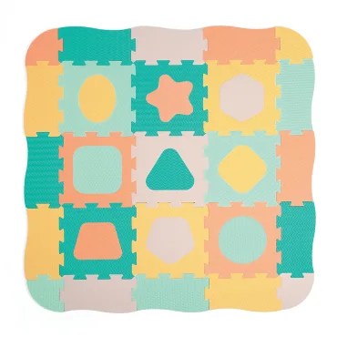 Tapis dalles géométrique pastel – LUDI