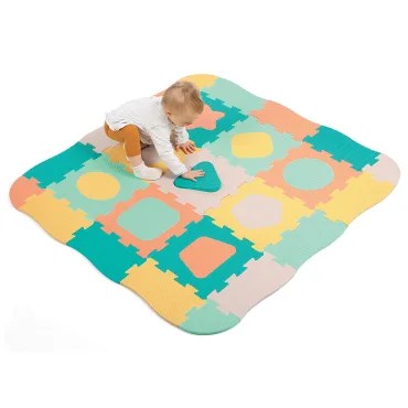 Tapis dalles géométrique pastel – LUDI