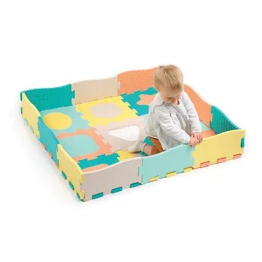 Tapis dalles géométrique pastel – LUDI