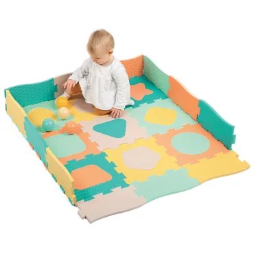 Tapis dalles géométrique pastel – LUDI