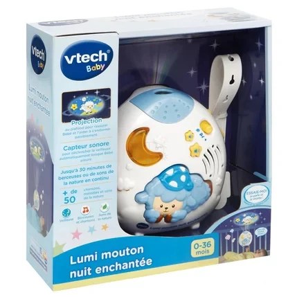 Lumi mouton nuit enchantée bleu – veilleuse