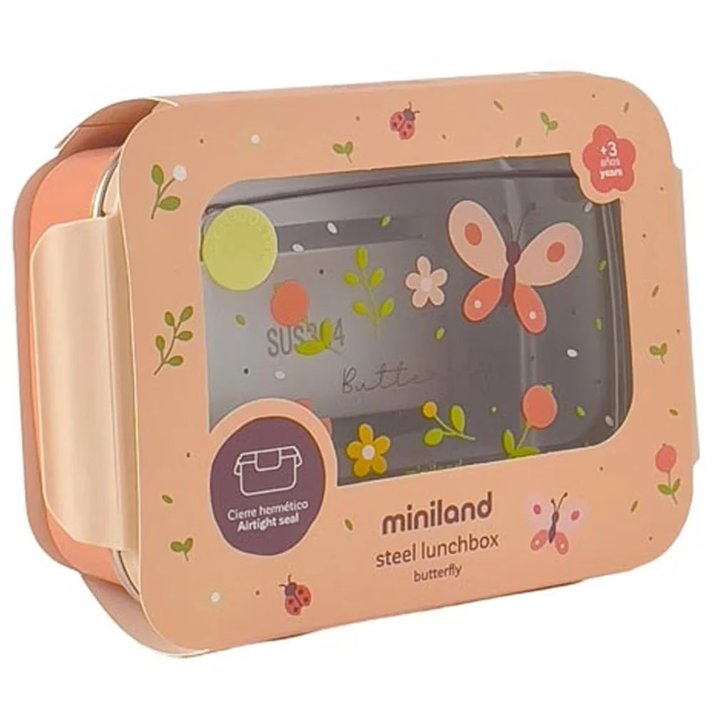 Lunch box en acier Butterfly Miniland