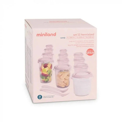 Miniland Set 12 pots de conservation Candy