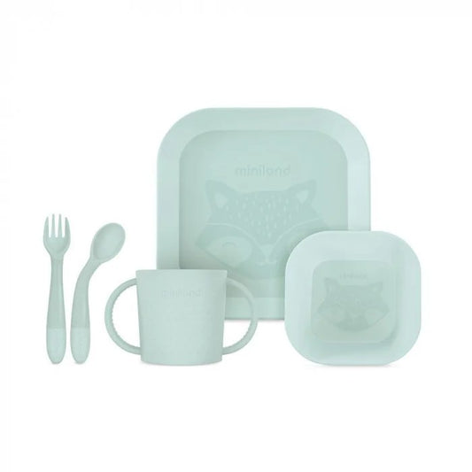 Miniland set de repas carré menthe 0 mois +