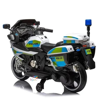Grande Moto électrique de police 12v pour enfants