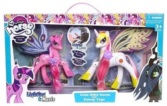 PONY – Pack de 2 figurines avec son et lumière
