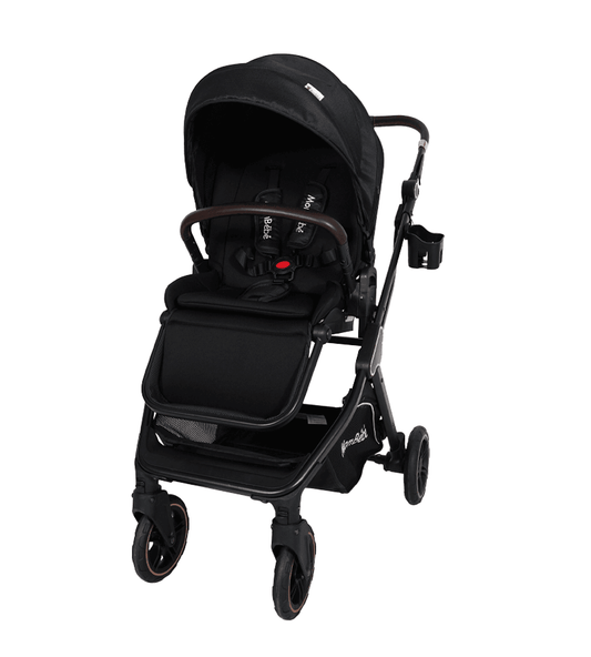 POUSSETTE RÉVERSIBLE NOIR – MON BÉBÉ
