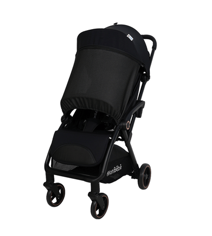POUSSETTE AUTO-PLIANTE NOIR – MON BÉBÉ