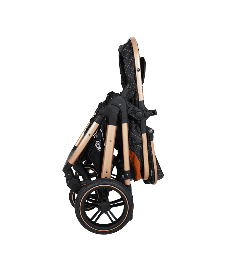 POUSSETTE TENDANCE RÉVERSIBLE NOIR – MON BÉBÉ