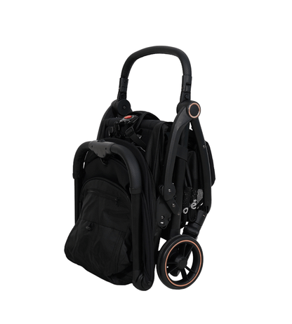 POUSSETTE AUTO-PLIANTE NOIR – MON BÉBÉ