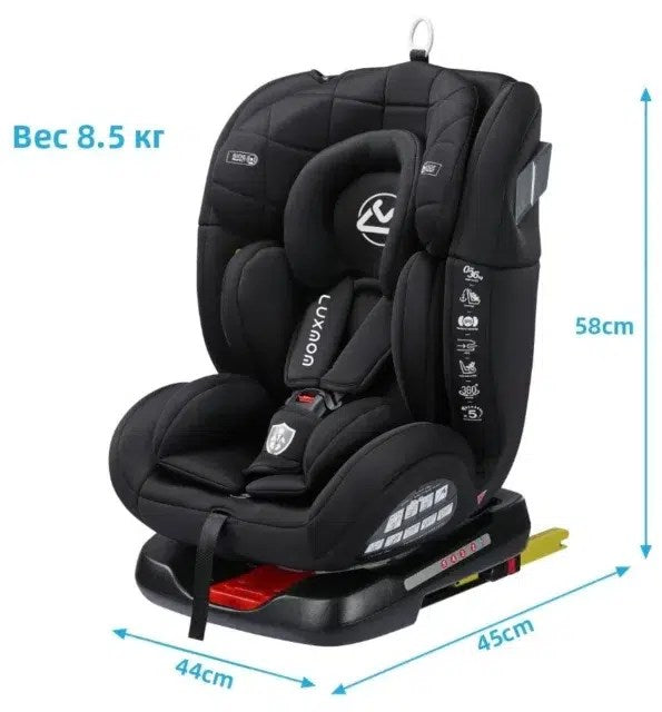 Siege auto naissance à 12ans – Grp0/1/2/3 Rotatif Isofix – Noir