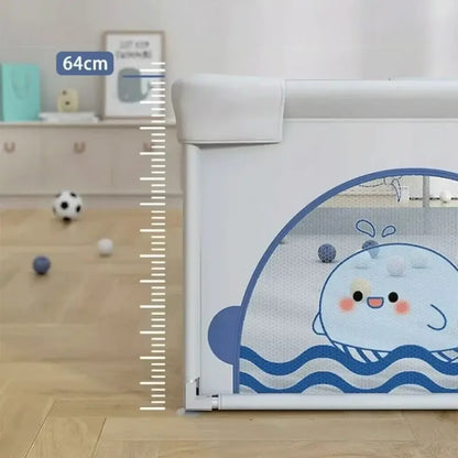 Parc de jeux bébé pliable 200cm x180 cm Beige avec tapis et balles