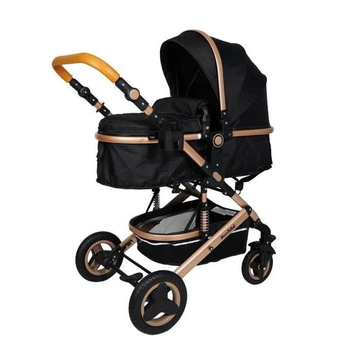POUSSETTE TENDANCE RÉVERSIBLE NOIR – MON BÉBÉ