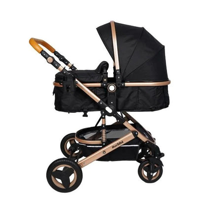 POUSSETTE TENDANCE RÉVERSIBLE NOIR – MON BÉBÉ