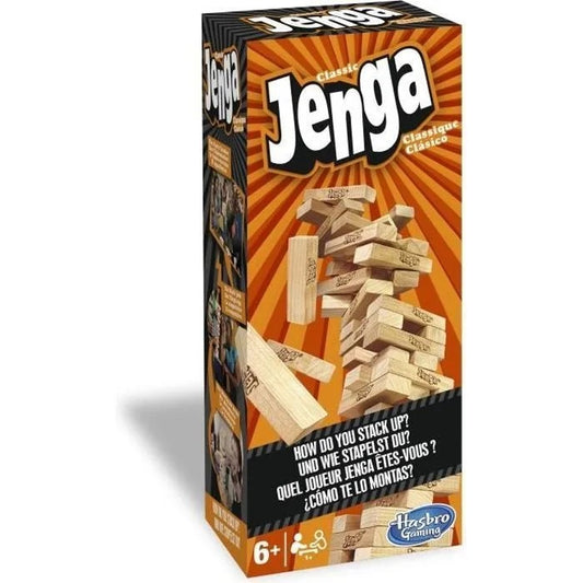 Jenga – Jeu de société classique – Blocs en bois massif