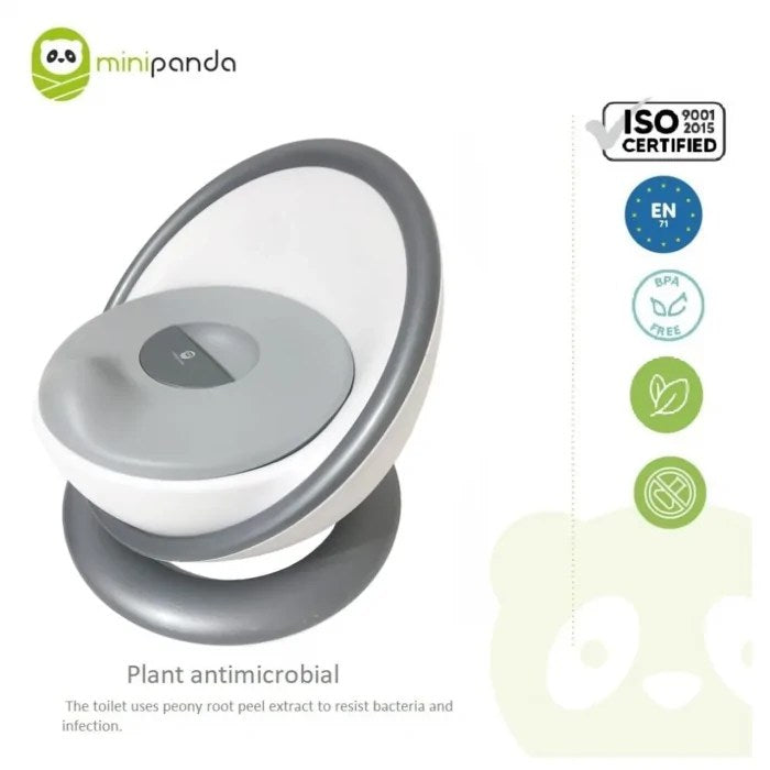 Pot de Toilette Bébé Coque Deluxe – Gris