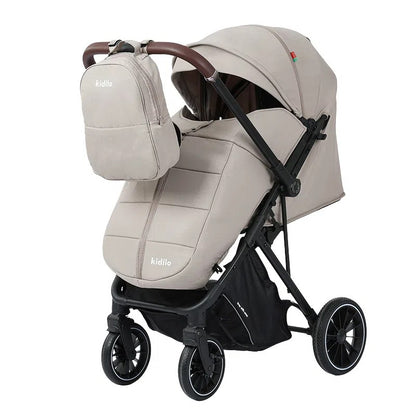 Poussette Valise Réversible Kidilo – Beige