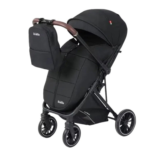 Poussette Valise Réversible Kidilo – Noir