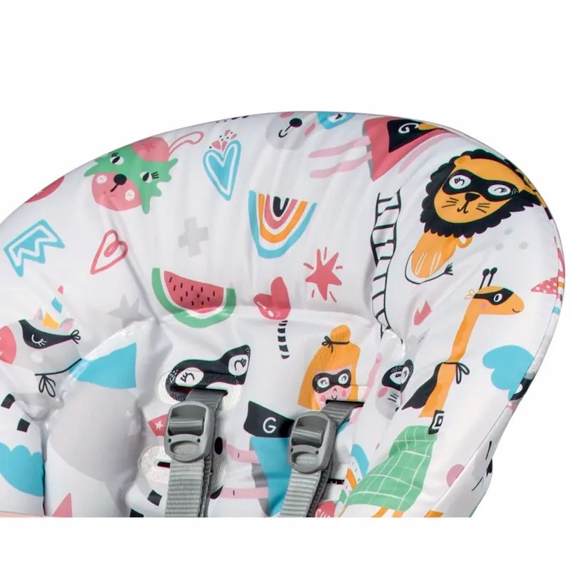 Chaise haute Prima Pappa Follow Me – Super Girl – Peg Perego